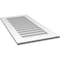 Ekena Millwork Vertical Surface Mount PVC Gable Vent: Non-Functional, w/ 3-1/2"W x 1"P Standard Frame, 20"W x 40"H GVPVE20X4001SN - alternate 2